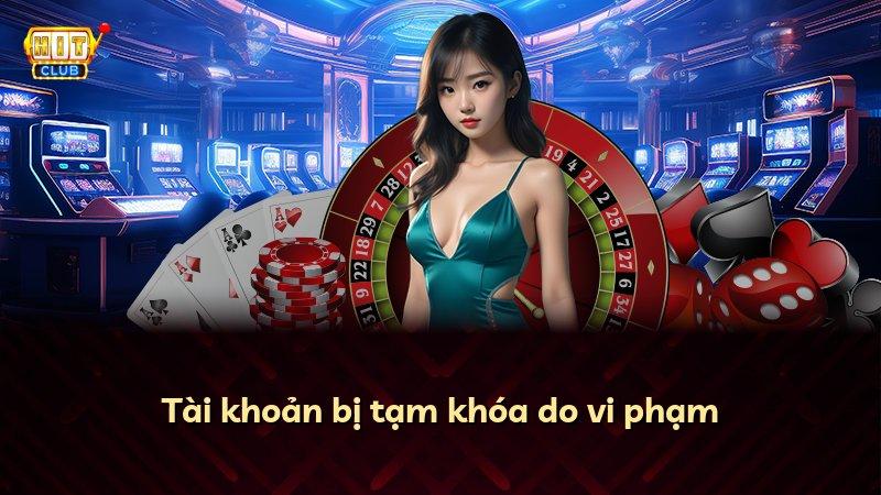 Tài khoản bị tạm khóa do vi phạm